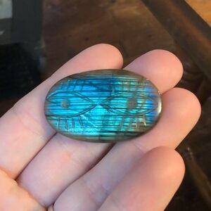 Blue Labradorite Carved Stone